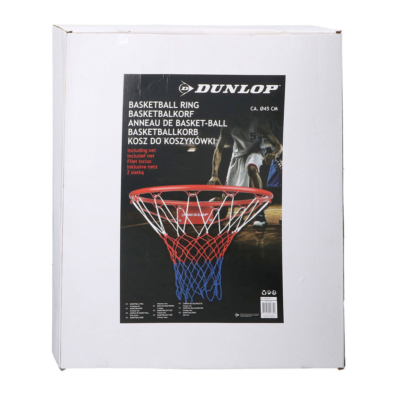 Load image into Gallery viewer, Dunlop basketbalring - metaal - inclusief net en bevestigingsmateriaal - ø ring circa 45 cm