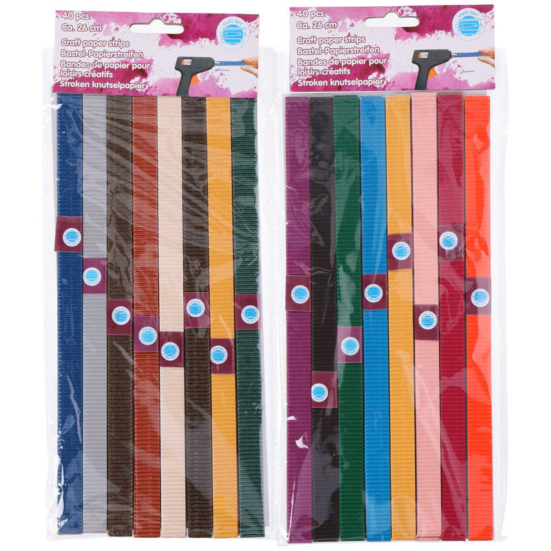 Afbeelding laden in galerijviewer, Knutsel stroken papier 26cm, 40st.