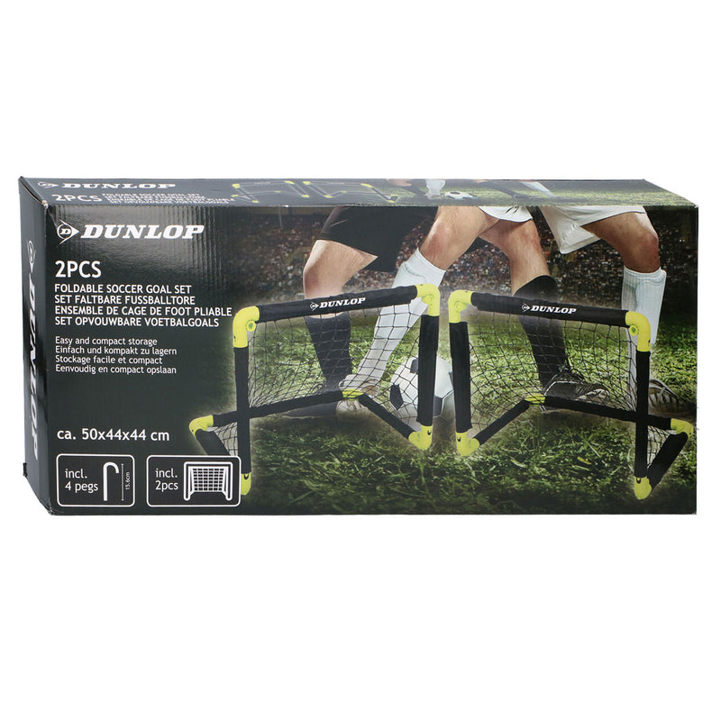 Load image into Gallery viewer, Dunlop voetbalgoal met grondpinnen, set van 2