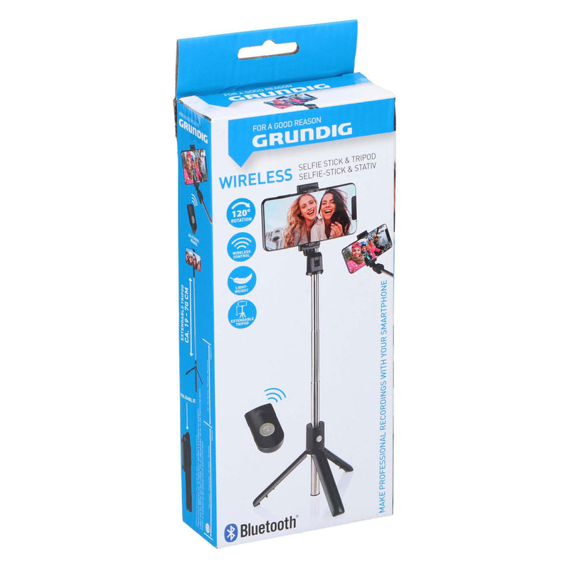 Afbeelding laden in galerijviewer, Selfiestick met statief en bluetooth
