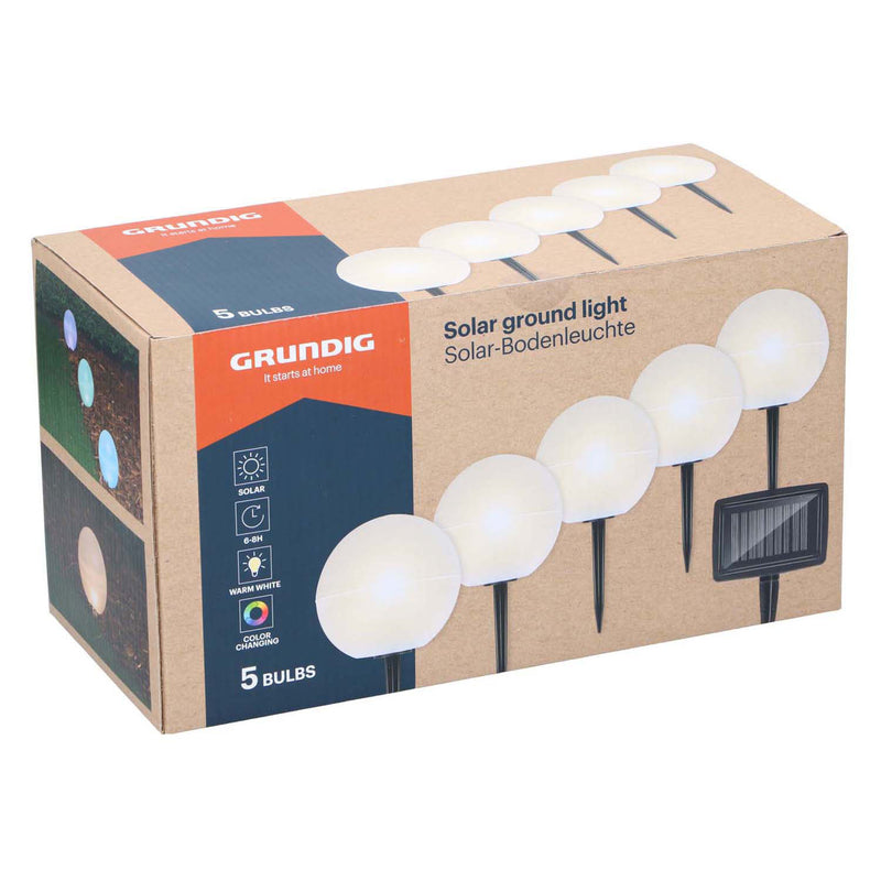 Load image into Gallery viewer, Grundig solar tuinlampen, 5st.