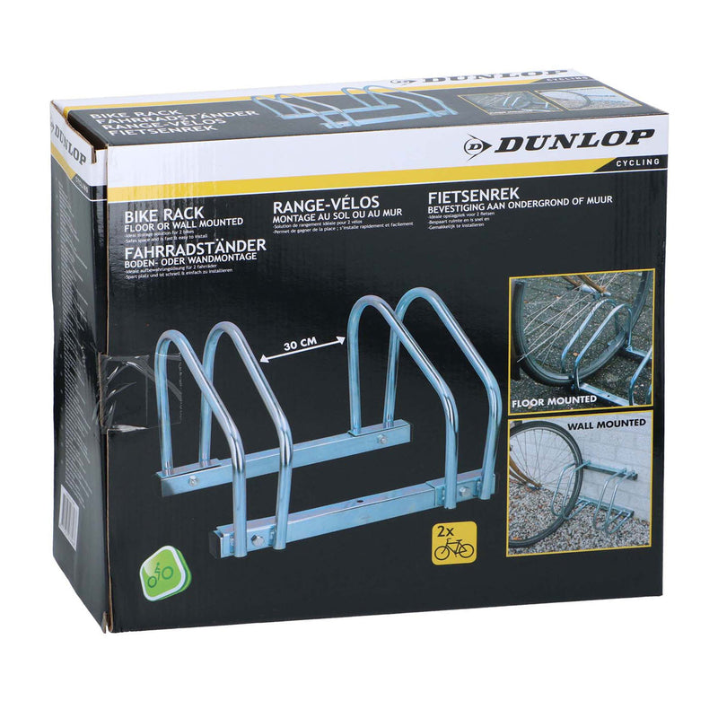Load image into Gallery viewer, Dunlop fietsenrek grond muur, 2 fietsen