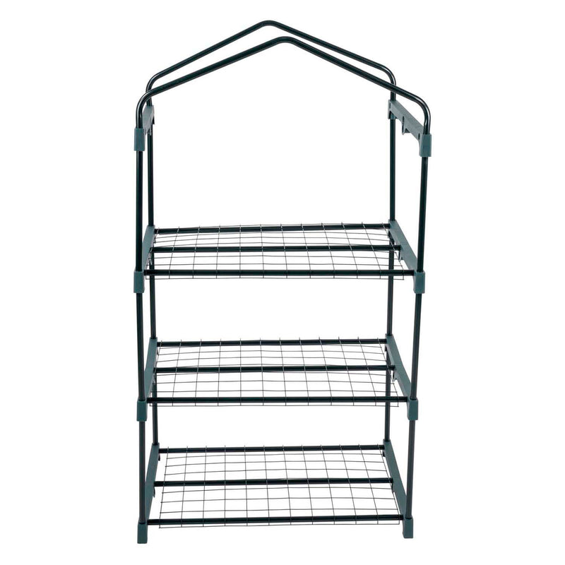 Load image into Gallery viewer, Kinzo kweekkas - broeikas tuinkas 69x49x125 cm - kweekbak met 3 verdiepingen - transparant broeikast design met ritssluiting - broeikas kweekkas voor groenten kweken - groen