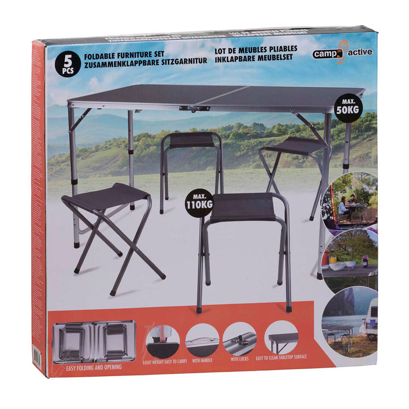 Load image into Gallery viewer, Camp active meubelset inklapbaar 120x60cm, 5dlg.