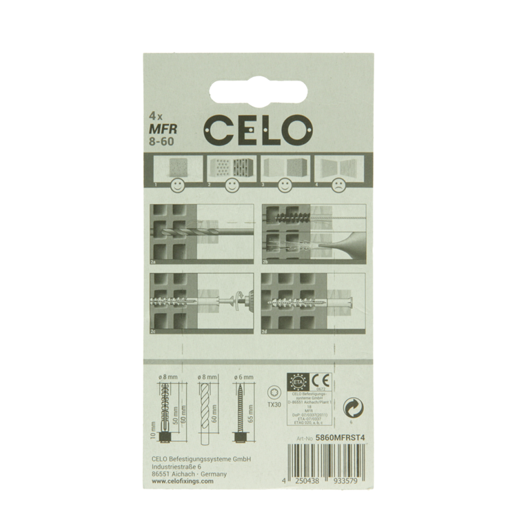 Load image into Gallery viewer, Celo 1065488 - multifunctionele raamplug mfr 8-60 sb tx | 5 stuks