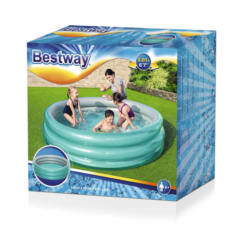 Afbeelding laden in galerijviewer, Bestway kinderbad rond big metallic, 201cm