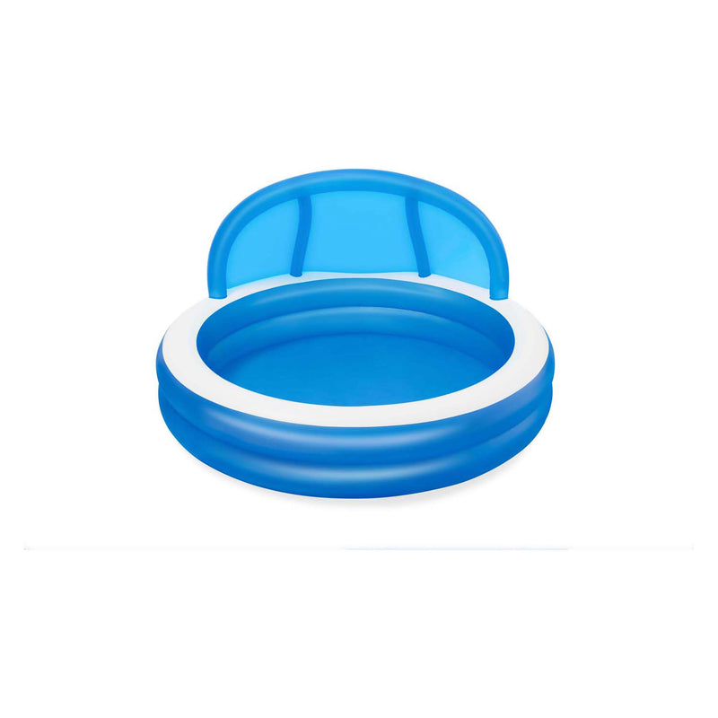 Load image into Gallery viewer, Bestway familiebad rond summer days met uv zonnescherm, 241cm