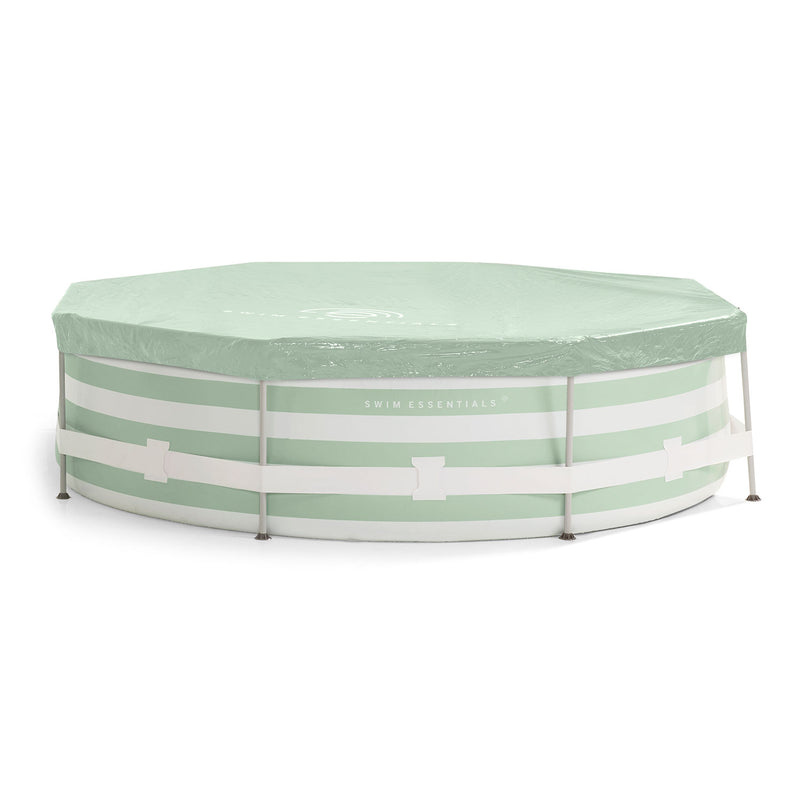 Load image into Gallery viewer, Swim essentials luxe groen gestreept zwembad rond