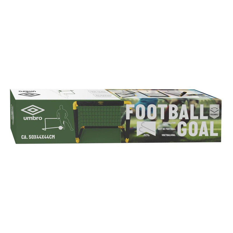 Load image into Gallery viewer, Umbro voetbaldoel - voetbalgoal 50 x 44 x 44 cm - voetbal goal opvouwbaar - makkelijk op te bergen - voetbal training doel voor kinderen en volwassenen - kunststof - zwart geel