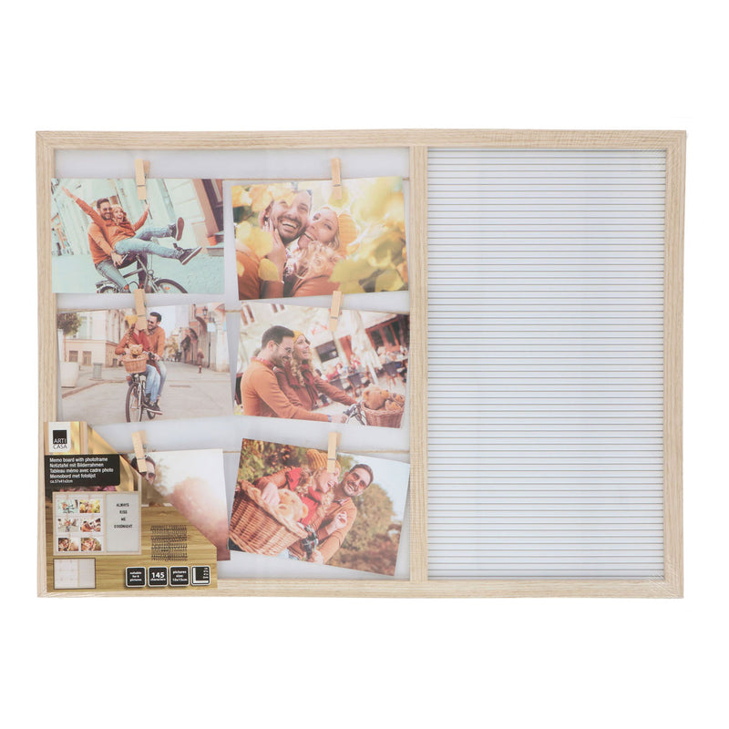 Load image into Gallery viewer, Houten memobord en fotolijst mdf, 57x41cm
