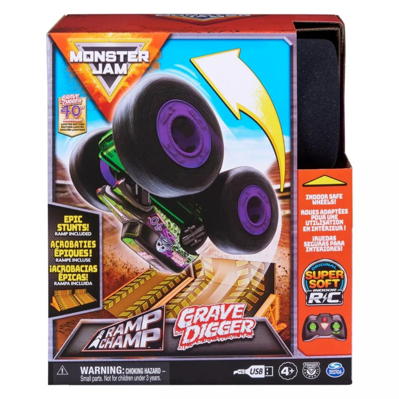 Afbeelding laden in galerijviewer, Monster Jam Monster Jam RC Grave Digger Ramp Champ 1:16