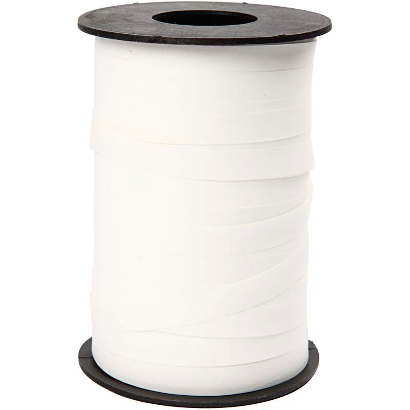 Load image into Gallery viewer, Creativ company https: www.cchobby.nl cadeaulint-b-10-mm-matt-wit-250-m-1-rol
