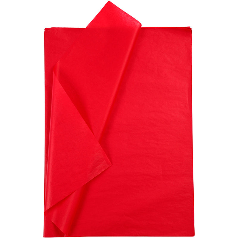 Load image into Gallery viewer, Creativ company tissuepapier, vel 50x70 cm, 17 gr, rood, 10 vel 1 doos