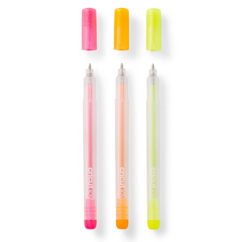 Load image into Gallery viewer, Cricut joy • glitter gel pens 3-pack (pink, orange, yellow)