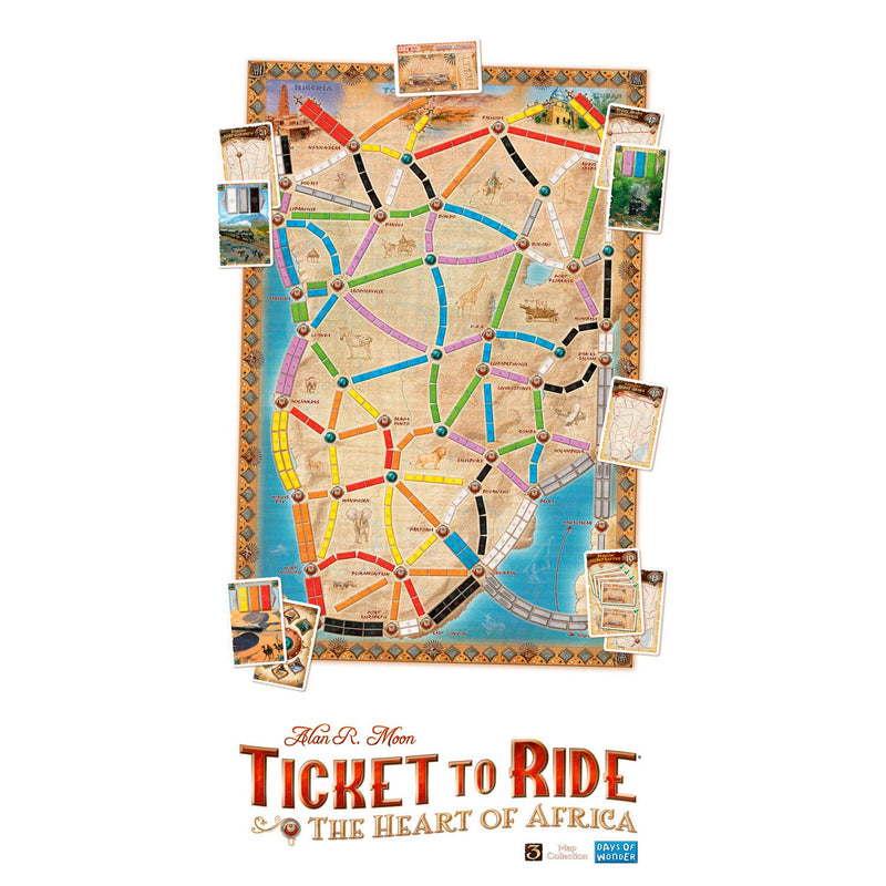 Load image into Gallery viewer, Days of wonder ticket to ride afrika bordspel
