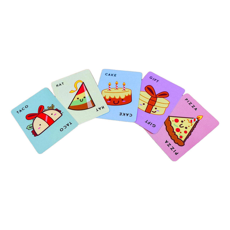 Load image into Gallery viewer, Geronimo games blue orange kaartspel taco hat cake gift pizza