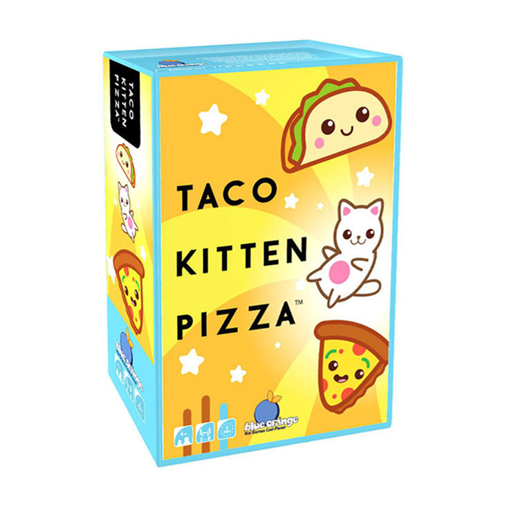Load image into Gallery viewer, Geronimo games blue orange kaartspel taco kitten pizza