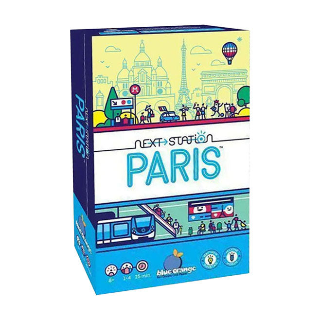 Load image into Gallery viewer, Geronimo games blue orange gezelschapsspel next station paris