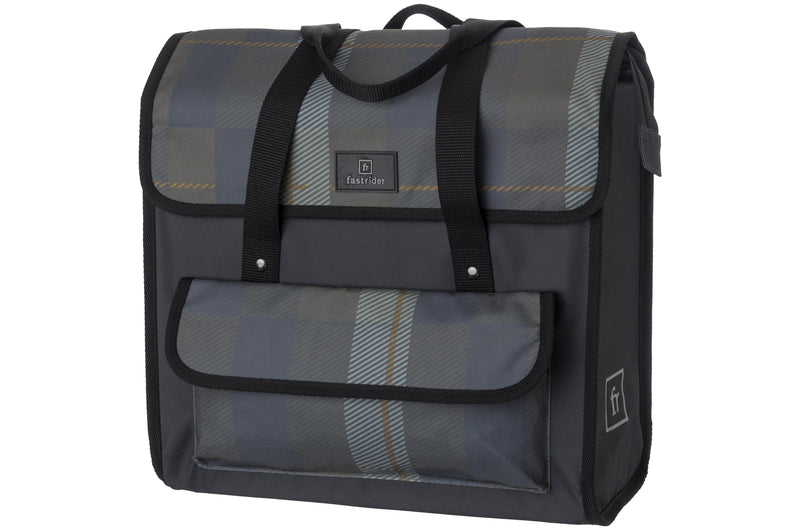 Load image into Gallery viewer, Fastrider lasse luxe shopper bike bag basics check cg