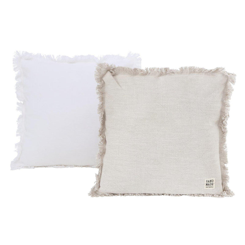 Load image into Gallery viewer, Boltze home kussen lenea 45x45cm beige wit 2 assorti