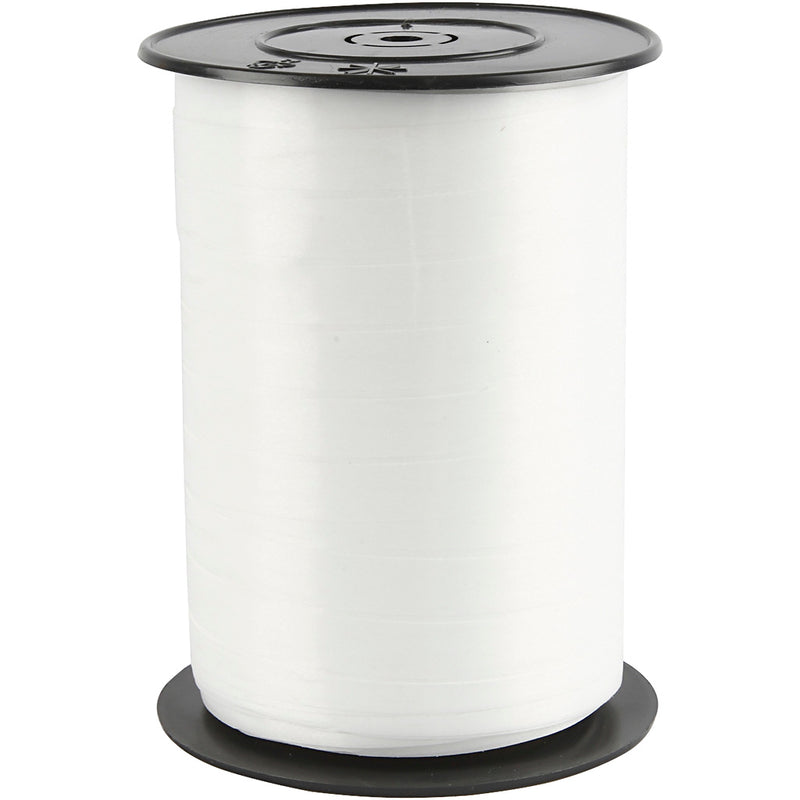 Afbeelding laden in galerijviewer, Https: www.cchobby.nl cadeaulint-b-10-mm-glossy-wit-250-m-1-rol