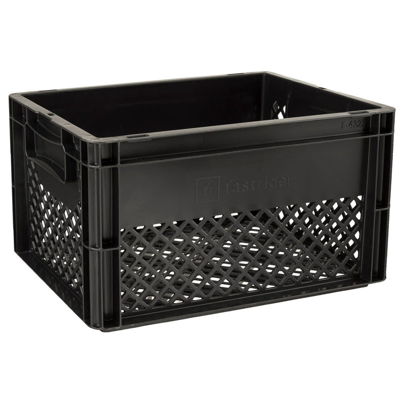 Load image into Gallery viewer, Fastrider fietskrat medium zwart recyclaat