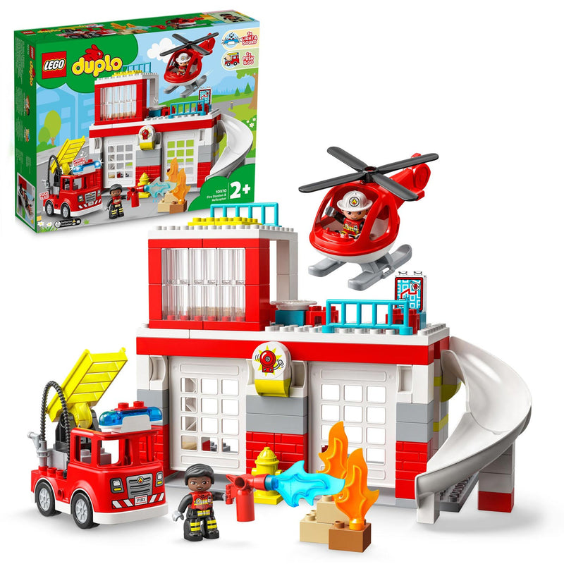 Load image into Gallery viewer, Lego LEGO Duplo 10970 Brandweerkazerne Helikopter