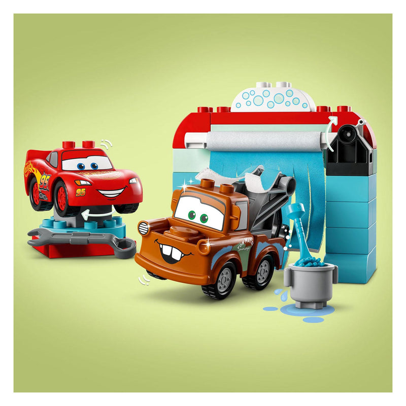 Load image into Gallery viewer, Lego Duplo Duplo 10996 Disney Bliksem McQueen + Takel Wasstraat