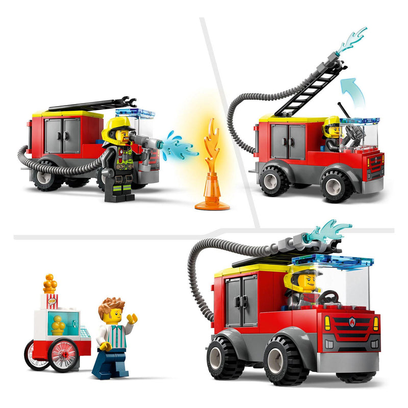 Load image into Gallery viewer, Lego City 60375 Brandweerkazerne en Brandweerwagen