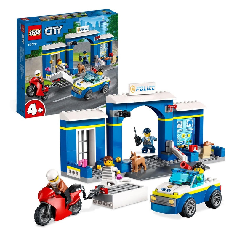 Load image into Gallery viewer, Lego LEGO City 60370 Achtervolging Politiebureau