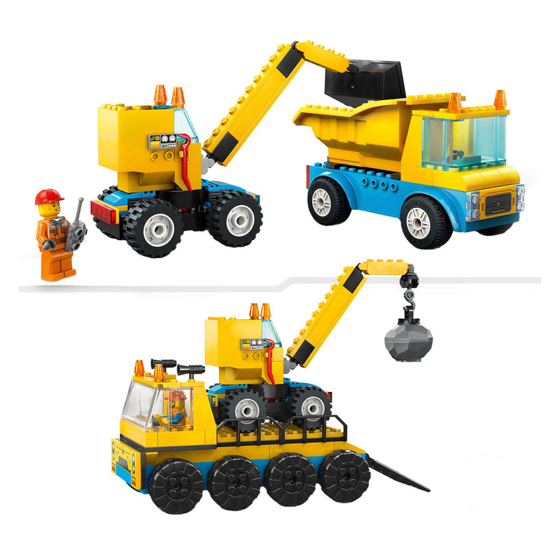 Load image into Gallery viewer, Lego city 60391 kiepwagen, bouwtruck en sloopkraan