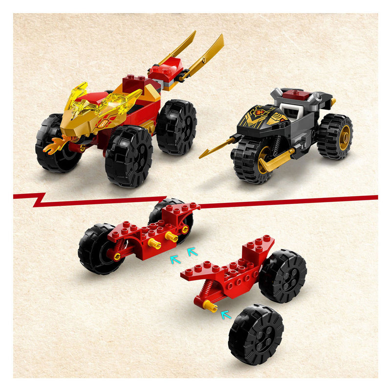Load image into Gallery viewer, Lego LEGO Ninjago 71789 Kai en Ras' Duel Tussen Auto en Motor