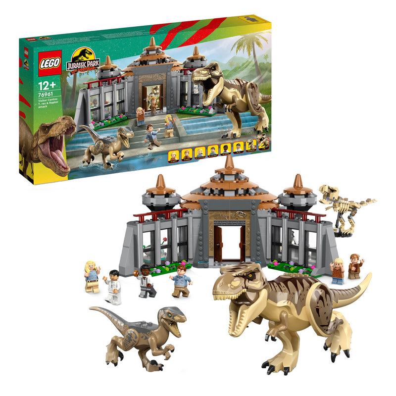 Load image into Gallery viewer, Lego LEGO Jurassic Park 76961 Bezoekerscentrum: T. rex raptor aanval