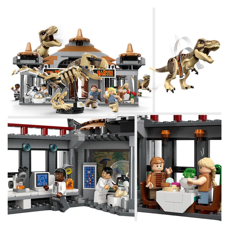 Load image into Gallery viewer, Lego LEGO Jurassic Park 76961 Bezoekerscentrum: T. rex raptor aanval
