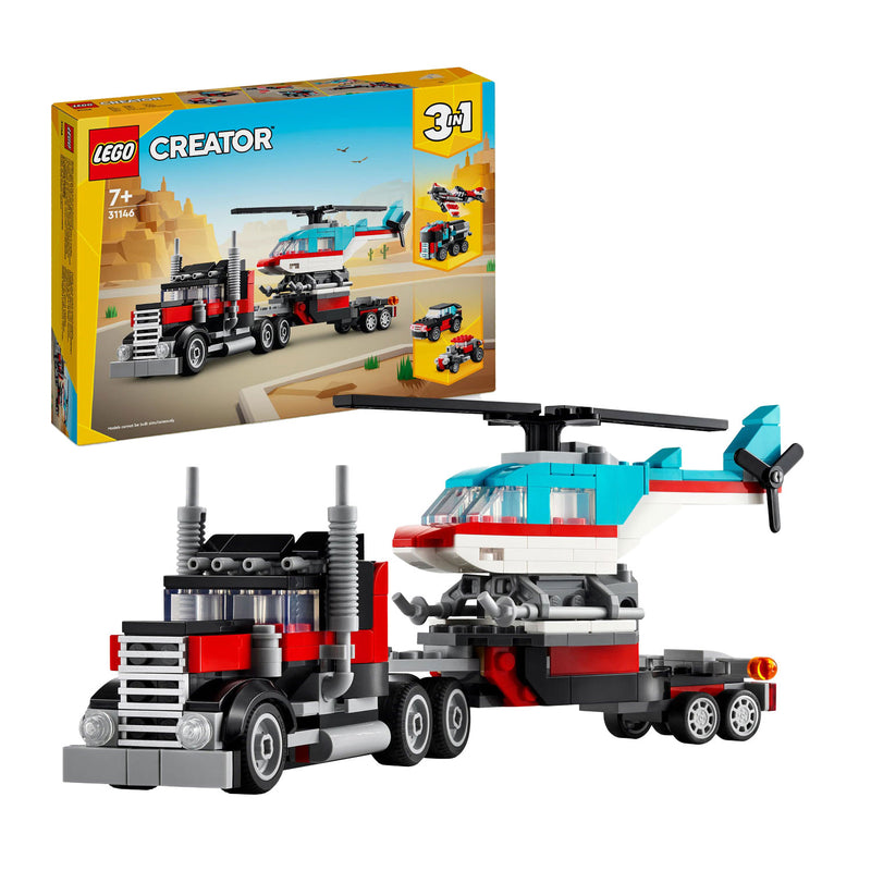 Load image into Gallery viewer, Lego creator 31146 truck met helikopter