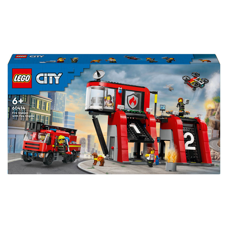 Load image into Gallery viewer, Lego city 60414 brandweerkazerne en brandweerauto