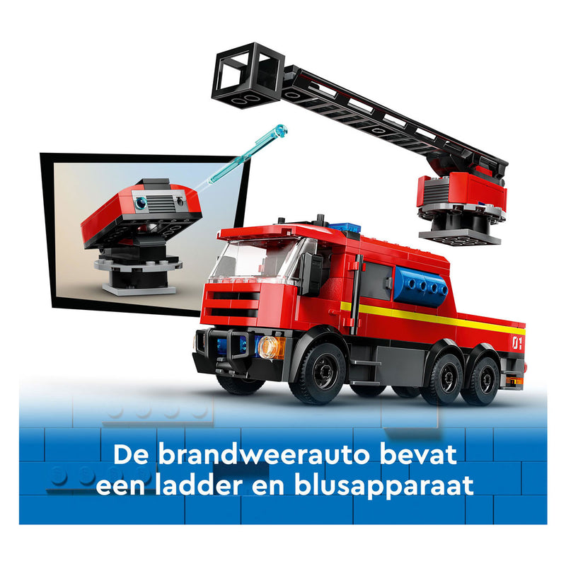 Load image into Gallery viewer, Lego city brandweerkazerne en brandweerauto - 60414