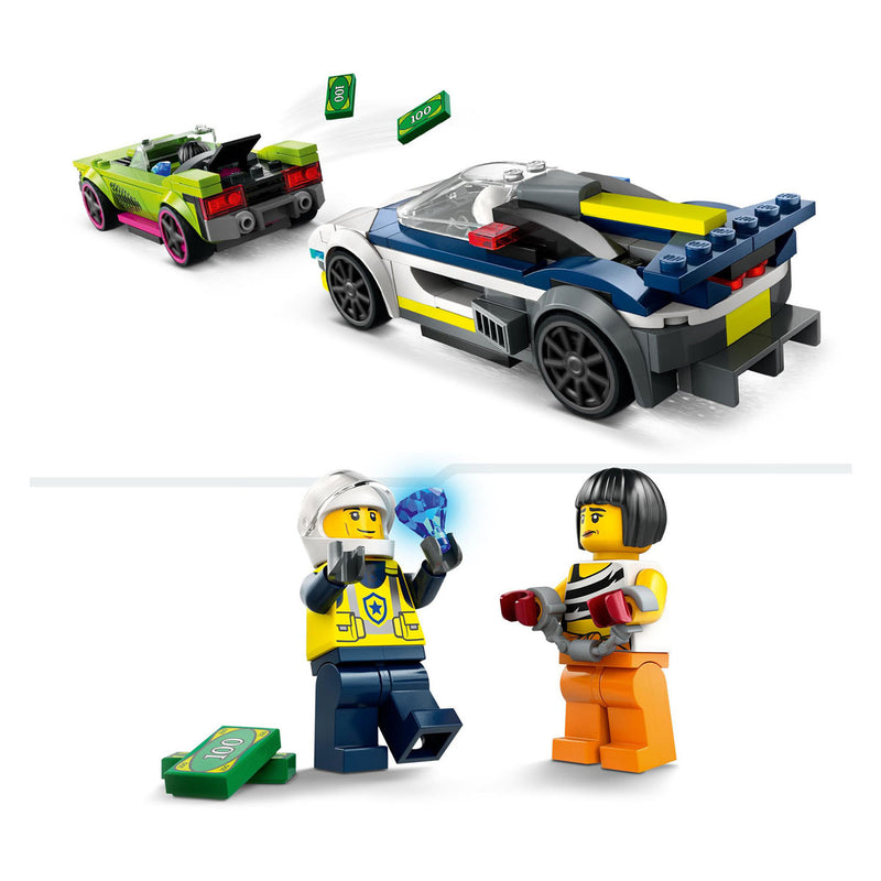Load image into Gallery viewer, Lego politiewagen en snelle autoachtervolging - 60415