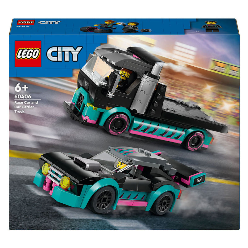 Load image into Gallery viewer, Lego LEGO City 60406 Raceauto en Transporttruck