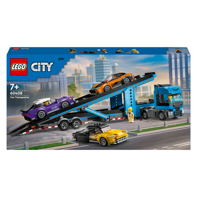 Load image into Gallery viewer, Lego city 60408 transportvoertuig met sportauto's