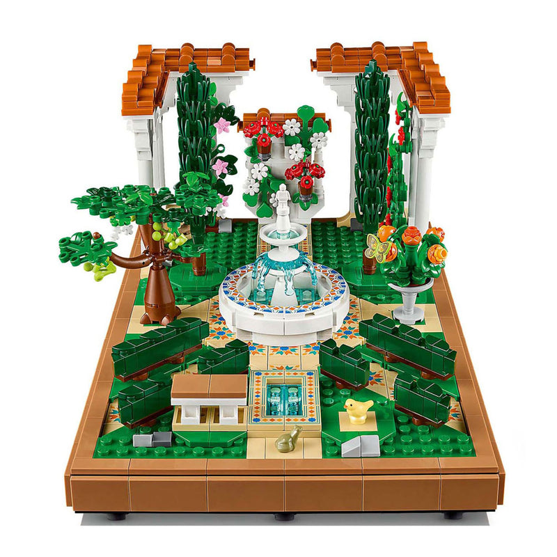 Load image into Gallery viewer, Lego icons - tuin met fontein constructiespeelgoed (10359)