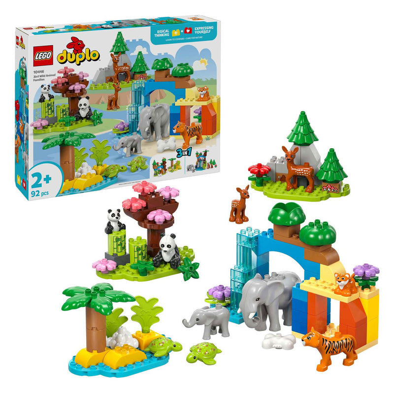 Load image into Gallery viewer, Lego duplo town 10446 3-in-1 families van wilde dieren