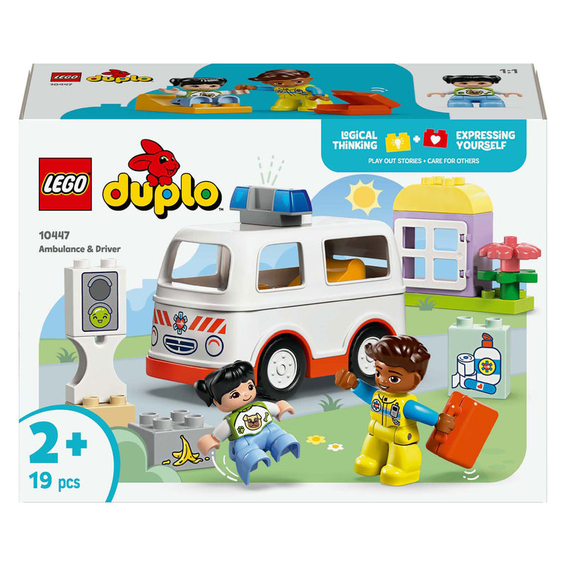 Load image into Gallery viewer, Lego duplo town 10447 ambulance met chauffeur