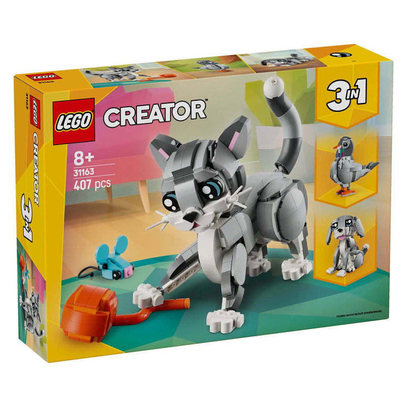 Load image into Gallery viewer, Lego creator 3in1 speelse kat dieren - 31163