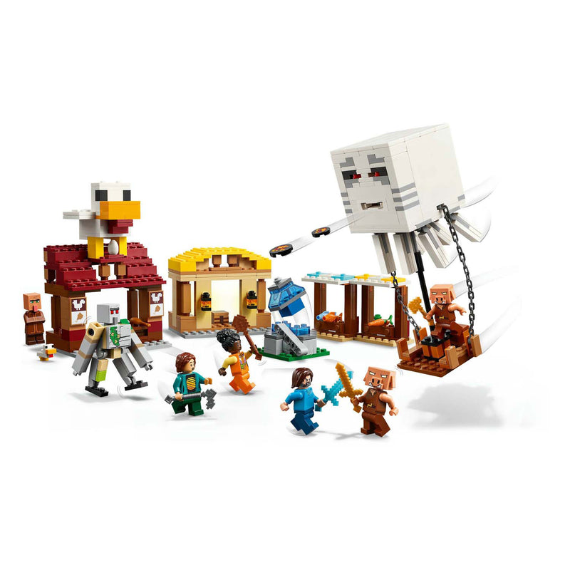 Load image into Gallery viewer, Lego minecraft de ghast-ballon aanval op het dorp - 21273