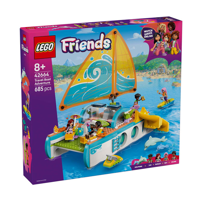 Afbeelding laden in galerijviewer, Lego friends avontuurlijke bootreis boot speelgoed voor kinderen - 42664