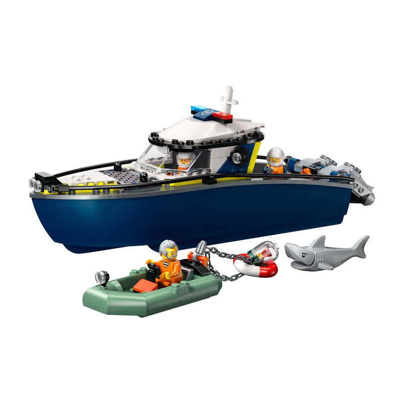 Afbeelding laden in galerijviewer, Lego city - achtervolging met politieboot constructiespeelgoed (60456)