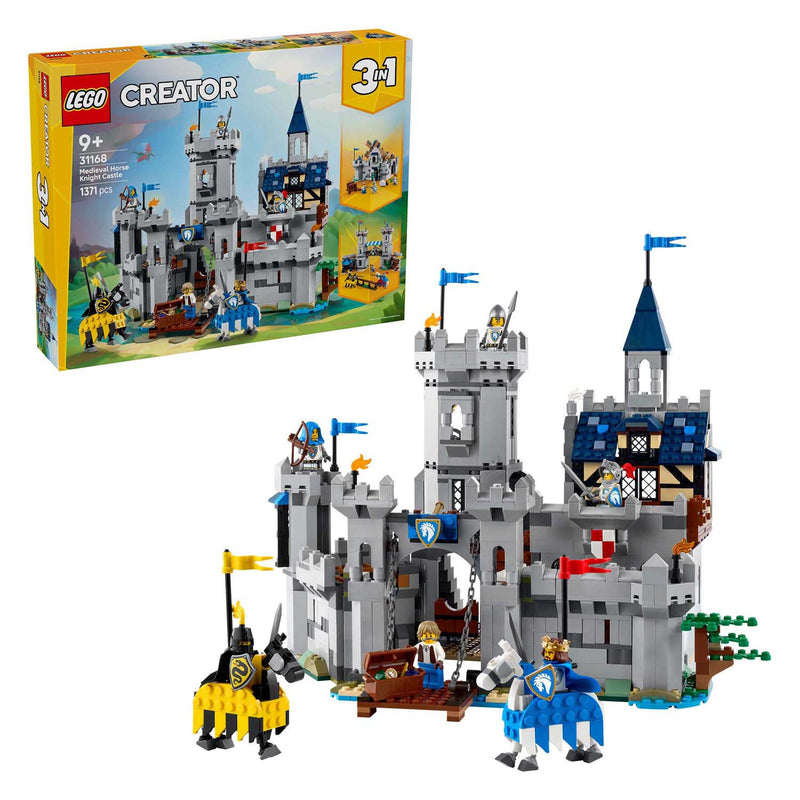 Load image into Gallery viewer, Lego creator 31168 middeleeuwse kasteel met ridders te paard