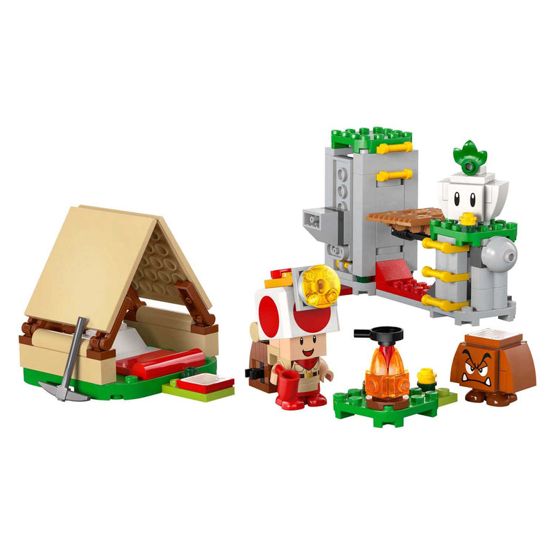 Load image into Gallery viewer, Lego super mario 72040 toad-baas kampeerplaats