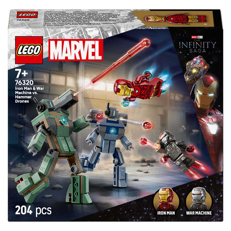 Load image into Gallery viewer, Lego ® ǀ marvel iron man en war machine vs. hammer drones - 76320